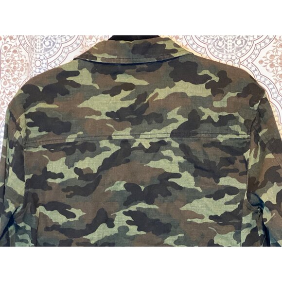 John + Jenn Womens Camo Jacket Size M Button-Up - Picture 6 of 11